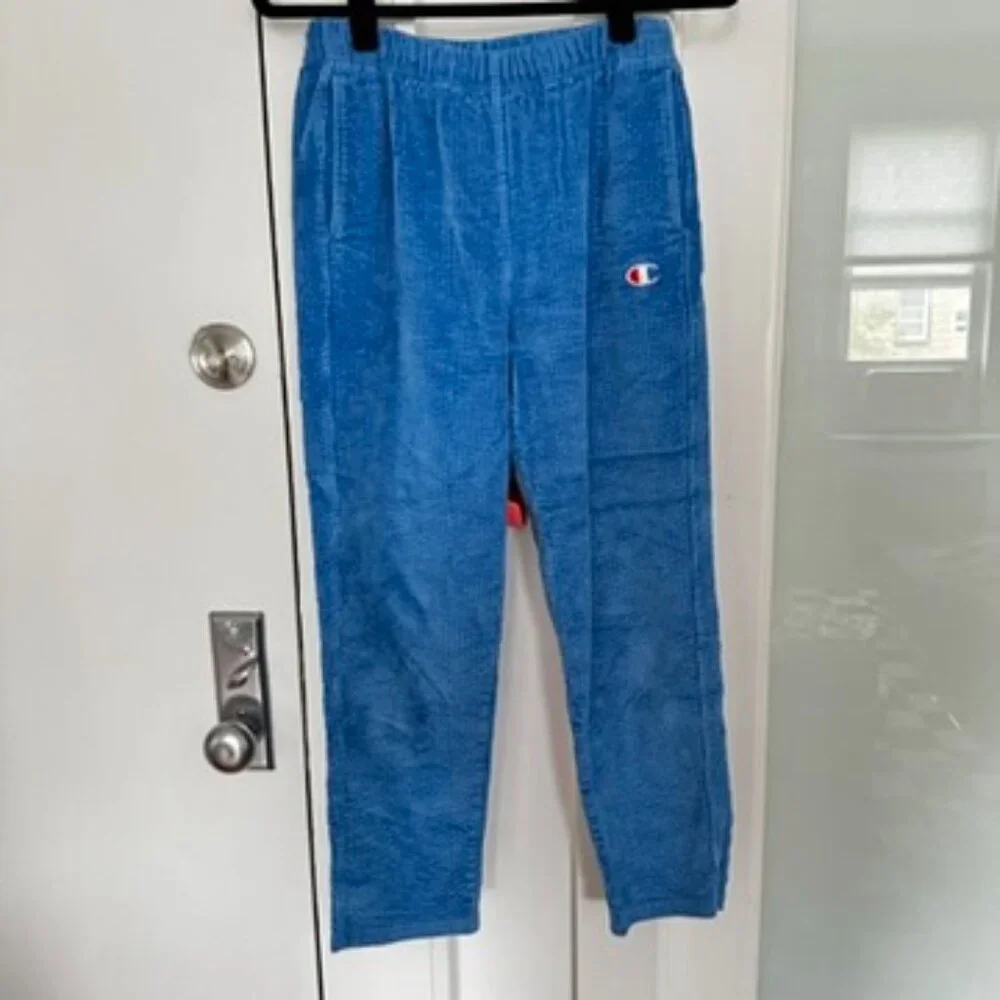 Champion x UO sky blue corduroy sweatsuit - Picture 6 of 11